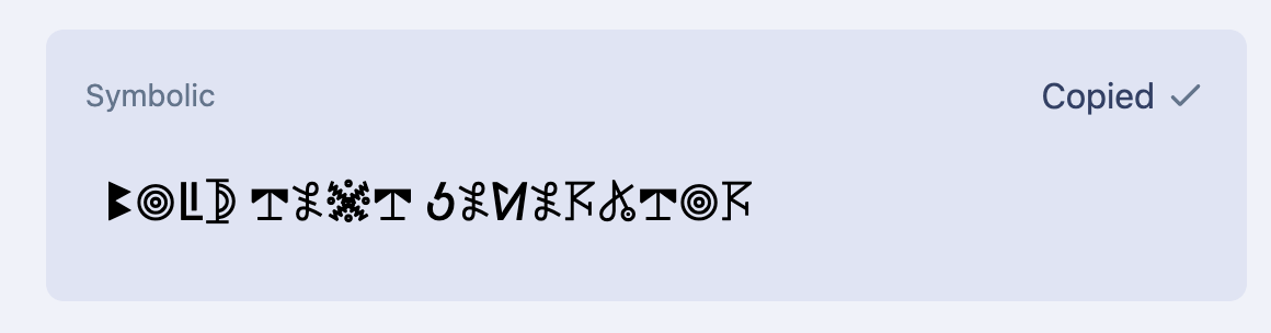 Fancy Text Generator Interface